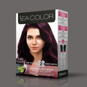 3-66 Боя за коса 3.66 патладжанено-червено krasivabg