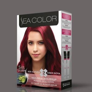 5-65 Боя за коса 5.65 ягодово-червено krasivabg
