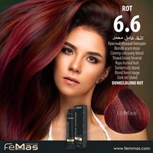 Боя за коса FemMas Червено тъмно русо