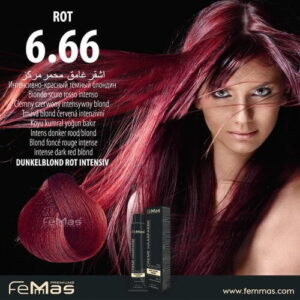 Боя за коса FemMas Наситено червено тъмно русо